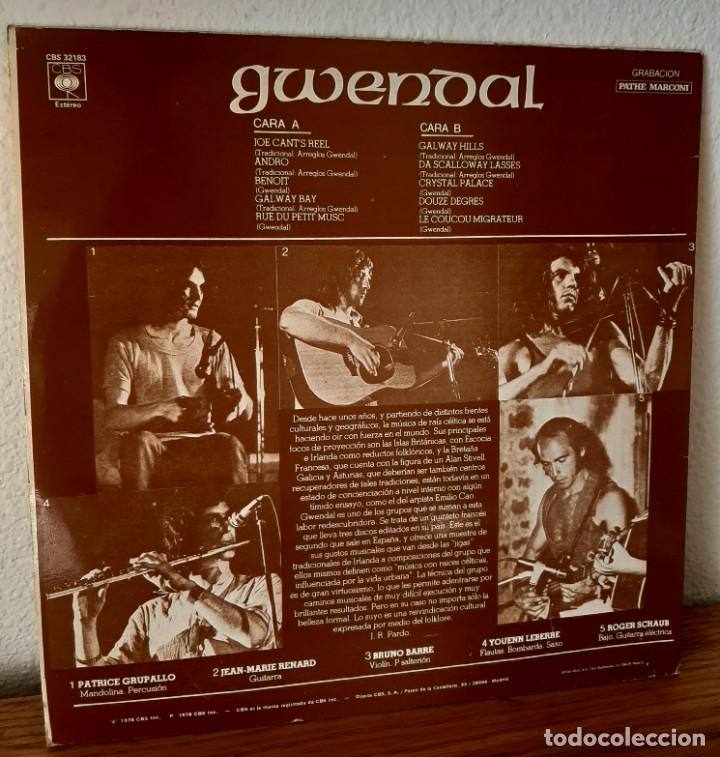 Discos de vinilo: GWENDAL, LP Vinilo 1978 CBS - Foto 3