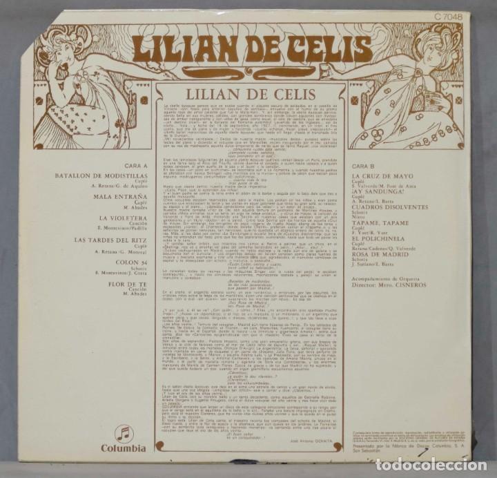 Discos de vinilo: LP. LILIAN DE CELIS - Foto 2