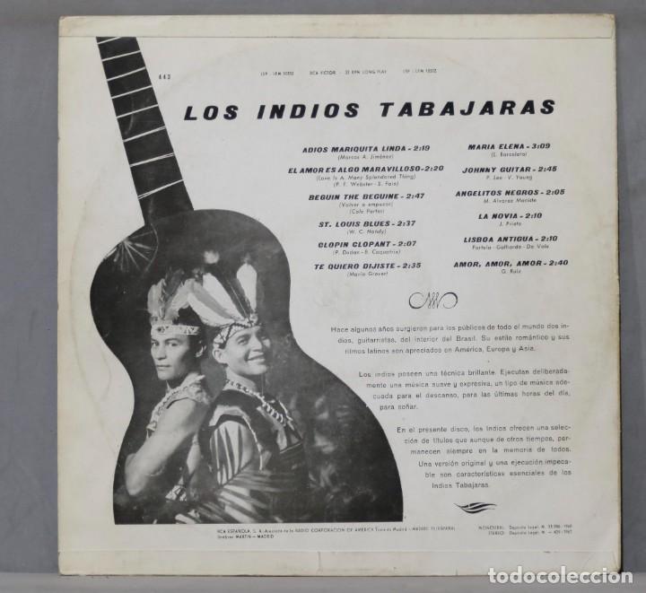 Discos de vinilo: LP. Los Indios Tabajaras. Adios Mariquita Linda - Foto 2