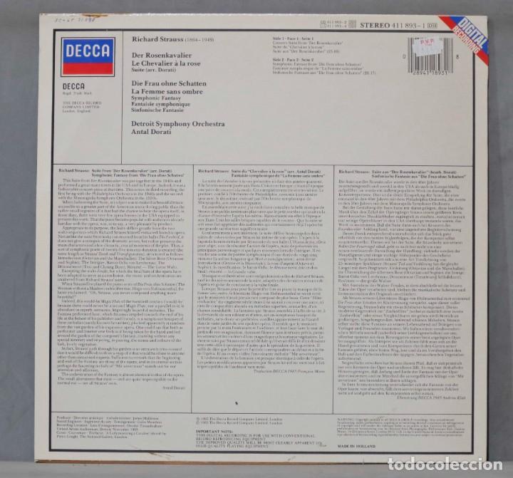 Discos de vinilo: LP. ROSENKAVALIER-SUITE. SOLTI. STRAUSS - Foto 2