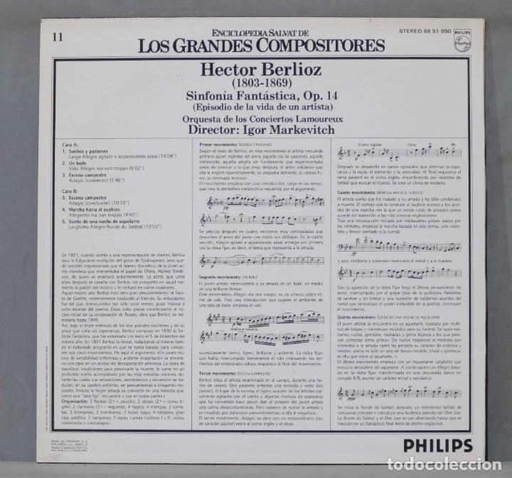 Discos de vinilo: LP. BERLIOZ. GRANDES COMPOSITORES. 11 - Foto 2