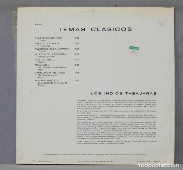 Discos de vinilo: LP. LOS INDIOS TABAJARAS. TEMAS CLASICOS - Foto 2
