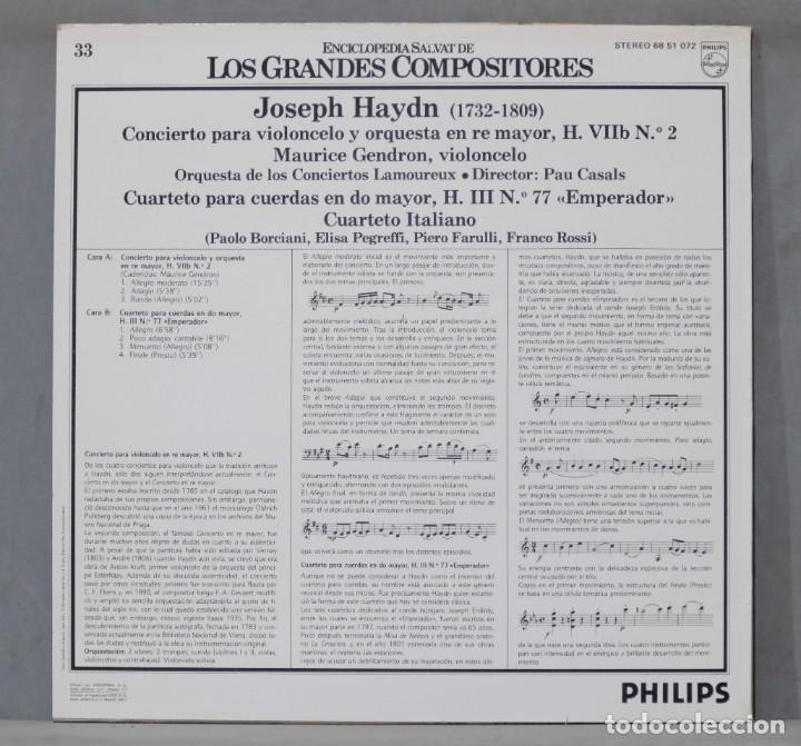 Discos de vinilo: LP. HAYDN. GRANDES COMPOSITORES. 33 - Foto 2