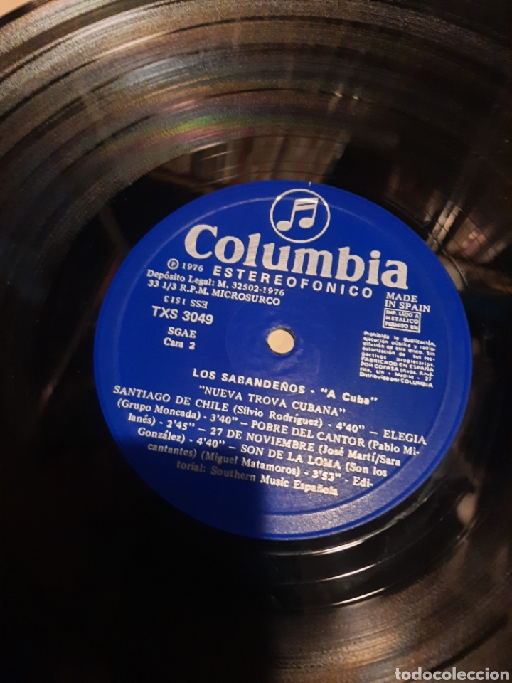 Discos de vinilo: Los Sabande&ntilde;os - A cuba - Foto 2