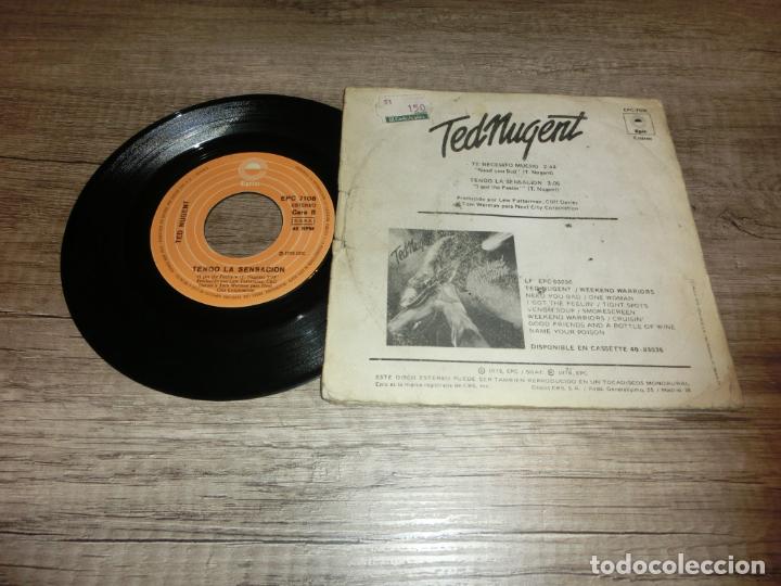 Discos de vinilo: TED NUGENT - TE NECESITO MUCHO - Foto 2