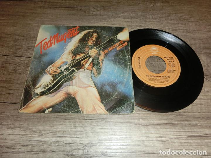 Discos de vinilo: TED NUGENT - TE NECESITO MUCHO - Foto 1