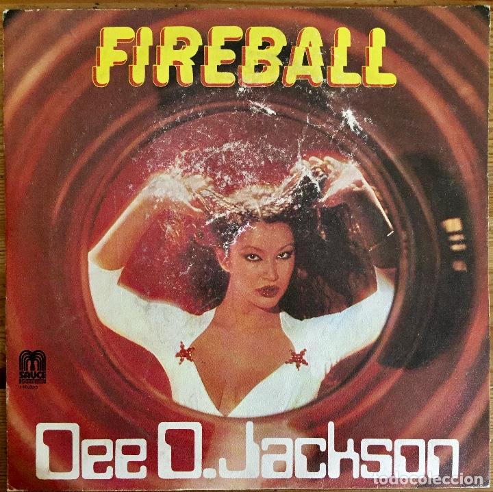 Discos de vinilo: DEE D. JACKSON : FIREBALL / FALLING INTO SPACE [SAUCE - ESP 1979] 7&rdquo; - Foto 1