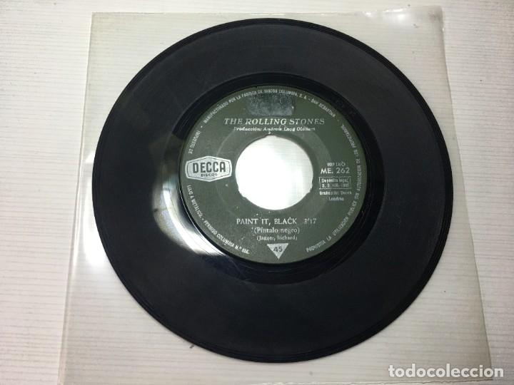 Discos de vinilo: ROLLING STONES - PAINT IT, BLACK / LONG LONG WHILE - DECCA 1966 SPAIN - Foto 2