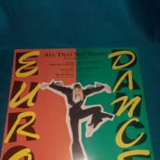 Discos de vinilo: LP EURO DANCE, ALL THAT SHE WANTS. POLYDOR 1993, DISCO VINILO. Lote 327245018
