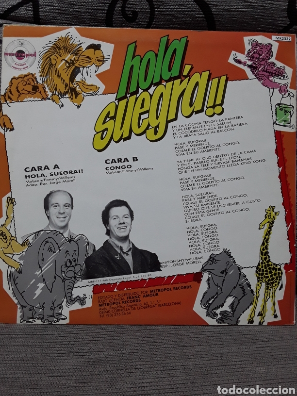 Discos de vinilo: Maljean Willems &lrm;&ndash; Hola, Suegra !! - Foto 2
