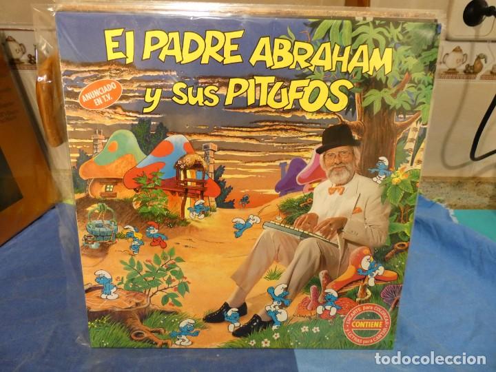 Discos de vinilo: BOXX164 LP EL PADRE ABRAHAM Y LOS PITUFOS ESTADO ACEPTABLE - Foto 1