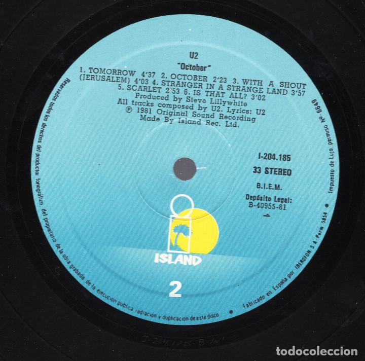 Discos de vinilo: U2 - OCTOBER - Foto 2