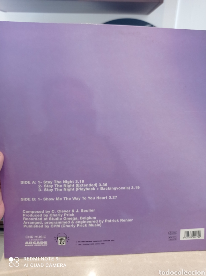 Discos de vinilo: Marcel romanoff stay the night - Foto 2