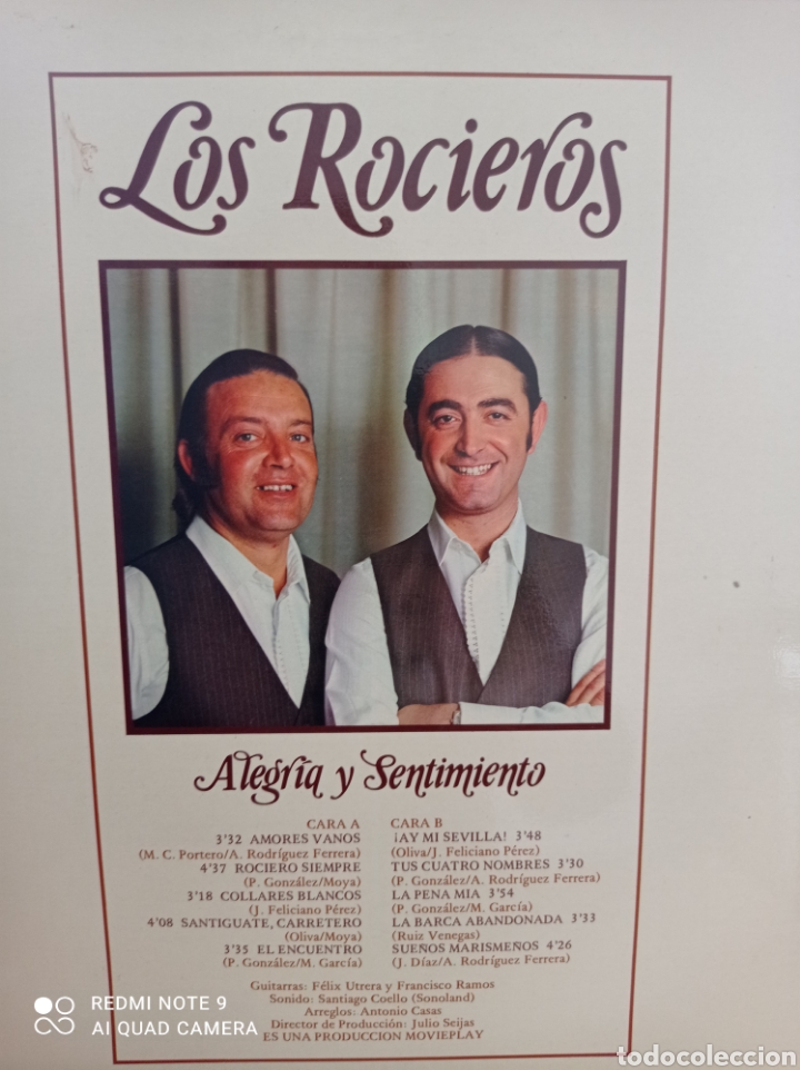 Discos de vinilo: Los rocieros alegr&iacute;a y sentimiento - Foto 2