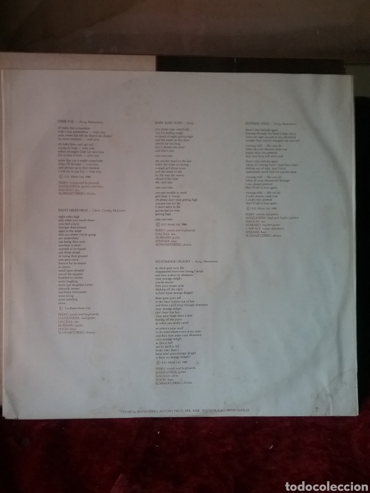 Discos de vinilo: ROXY MUSIC 1980 . Copia Polydor Spain - Foto 4