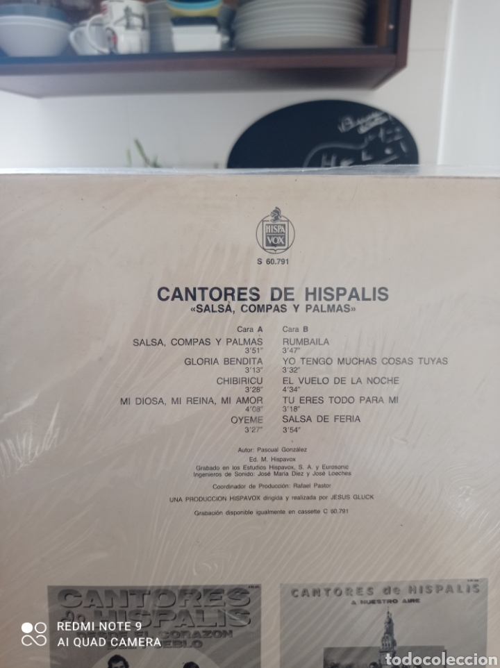 Discos de vinilo: Cantores de h&iacute;spalis salsa comp&aacute;s y palmas - Foto 2