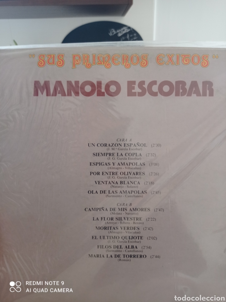 Discos de vinilo: Manolo Escobar sus primeros &eacute;xitos - Foto 2