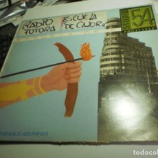 Discos de vinilo: MAXI SINGLE RADIO FUTURA. ESCUELA DE CALOR. ARIOLA 1984 SPAIN (ESTADO NORMAL, LEER). Lote 327508313
