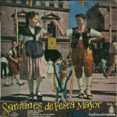 Discos de vinilo: SARDANES DE FESTA MAJOR - VOL. 3 - COBLA LA PRINCIPAL DE GERONA - HISPAVOX - 1959. Lote 327511613