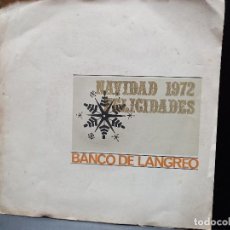 Discos de vinilo: DISCO FLEXIBLE, PUBLICIDAD BANCO DE LANGREO, NAVIDAD 72, 2 VILLANCICOS ASTURIANOS PEPETO. Lote 327516408