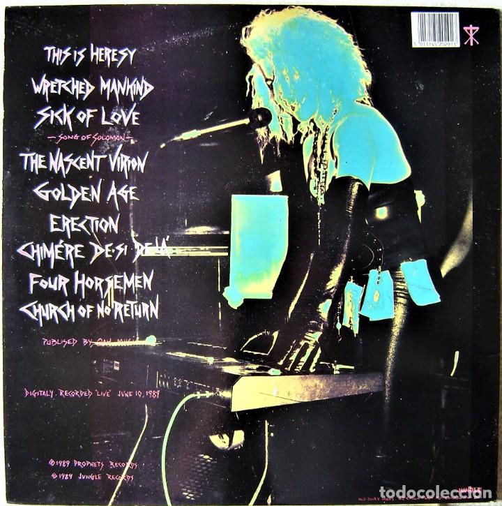 Discos de vinilo: CHRISTIAN DEATH.THE ERETICS ALIVE....EDICION LIMITADA Y NUMERADA....EX+ - Foto 2