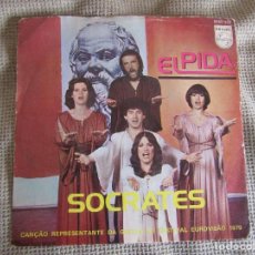 Discos de vinilo: ELPIDA - SOCRATES - EUROVISIÓN 1979 GRECIA - SINGLE 7” 45 RPM EDITADO EN PORTUGAL. Lote 327551688