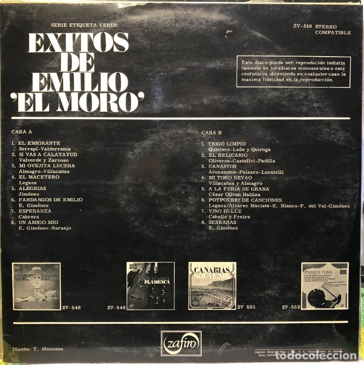 Discos de vinilo: Emilio &rdquo;El Moro&rdquo; &ndash; &Eacute;xitos De Emilio &rdquo;El Moro&rdquo; - Vinyl, LP, Compilation - Foto 2