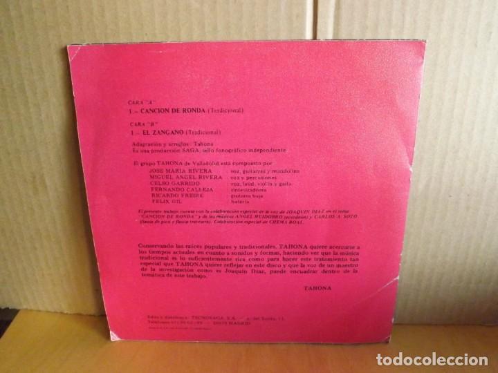 Discos de vinilo: TAHONA ---- CANCION DE RONDA - Foto 2