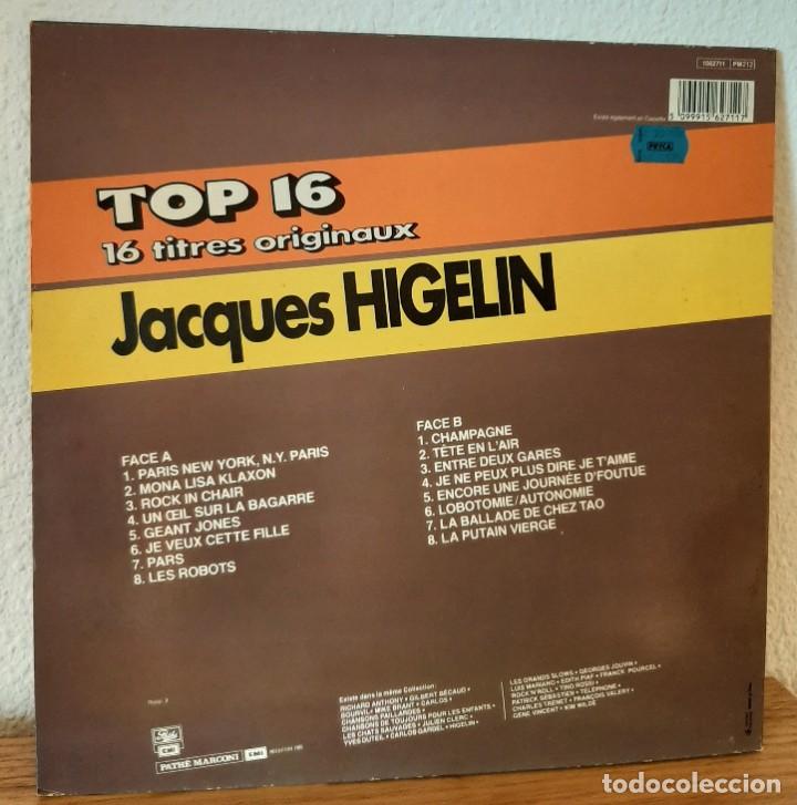 Discos de vinilo: Jaques HIGELIN, TOP 16. LP Vinilo 1985 - Foto 2