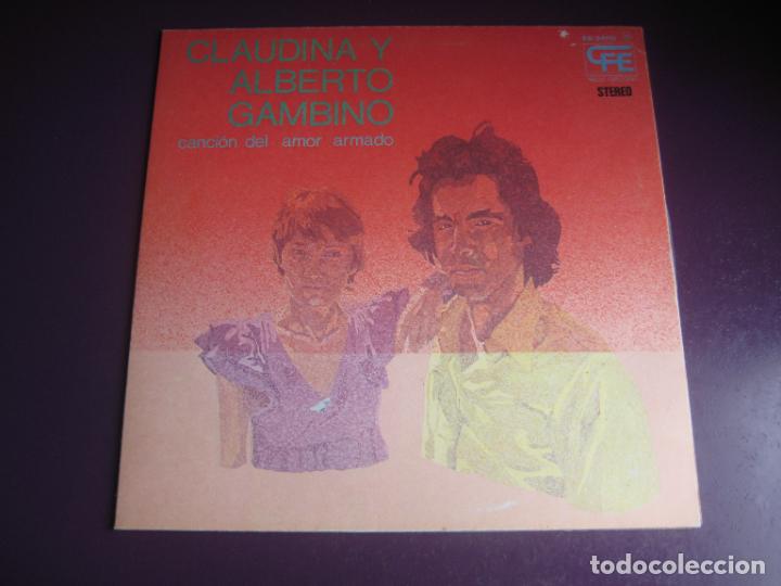 Disques de vinyle: Claudina y Alberto Gambino &lrm;&ndash; Canci&oacute;n Del Amor Armado LP EXPLOSION 1975 - NUEVO FOLK 70'S ARGENTINA