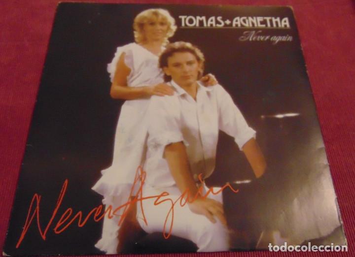 Discos de vinilo: Tomas + Agnetha &ndash; Never Again - SINGLE PROMO 1982 - Foto 1