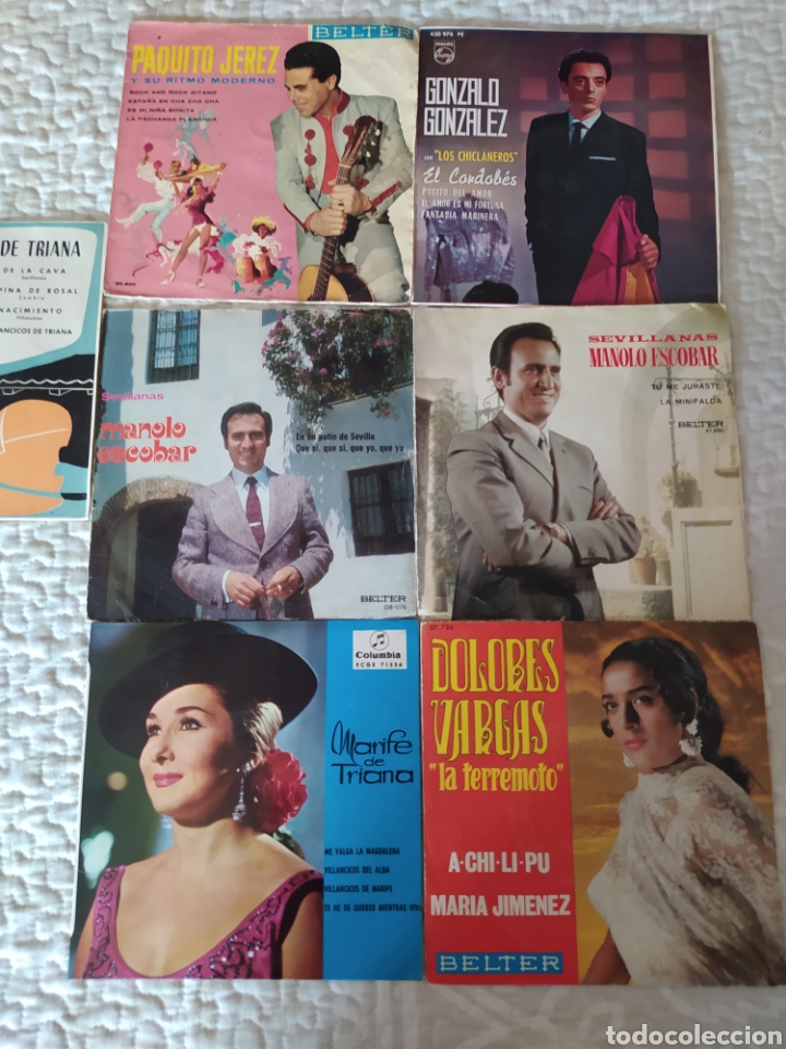 Discos de vinilo: 10 VINILOS CANCI&Oacute;N ESPA&Ntilde;OLA/COPLA- SINGLES - Foto 3
