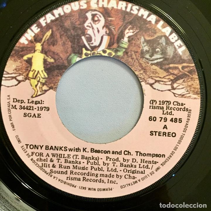 Discos de vinilo: TONY BANKS (GENESIS) : FOR A WHILE [CHARISMA - ESP 1979] 7&rdquo; - Foto 3