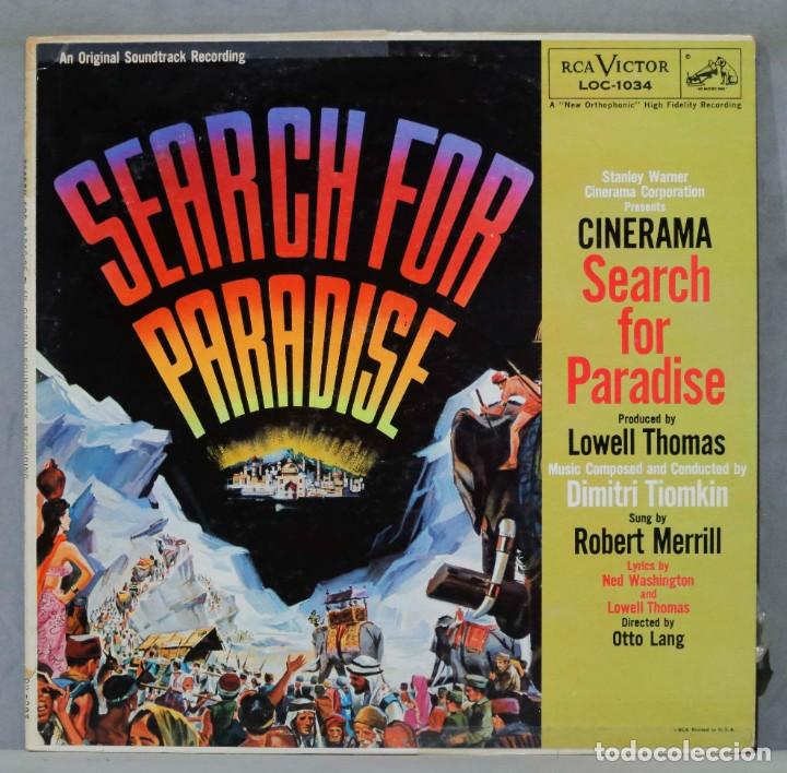 Discos de vinilo: LP. Dimitri Tiomkin. Search For Paradise - Foto 1