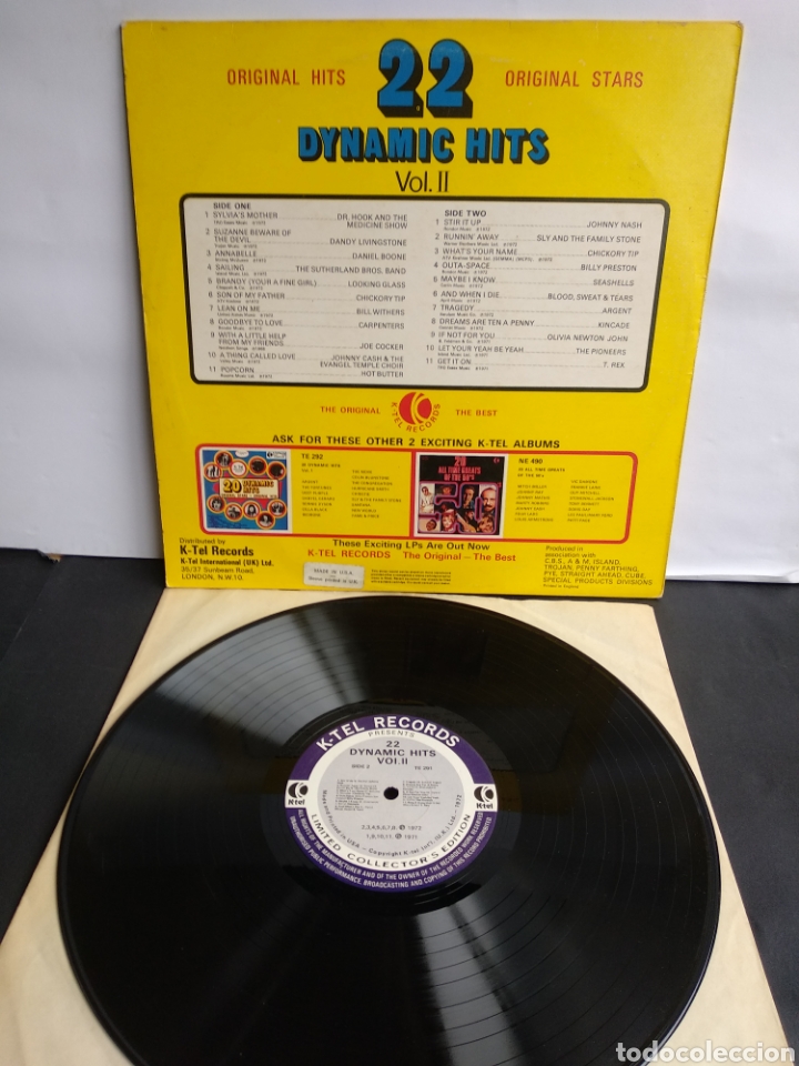 Discos de vinilo: *22 DYNAMIC HITS, UK, K-TEL, 1972 - Foto 2