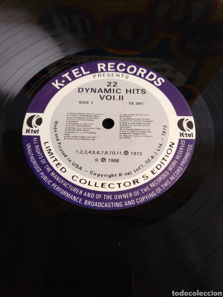 Discos de vinilo: *22 DYNAMIC HITS, UK, K-TEL, 1972 - Foto 3