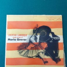 Discos de vinilo: LIBERTAD LAMARQUE SING SONG OF MARIA GREVER. Lote 328121058