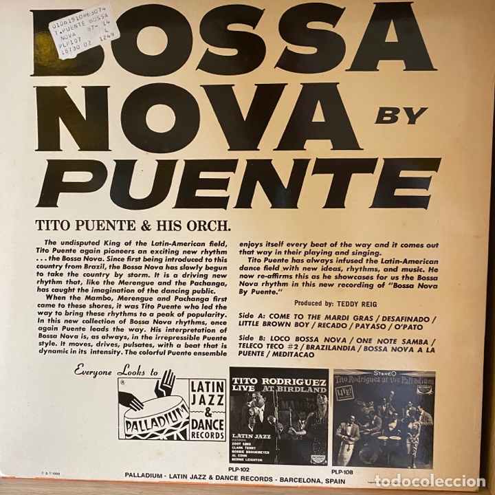 Discos de vinilo: Tito Puente & His Orchestra &lrm;&ndash; Bossa Nova - Foto 2