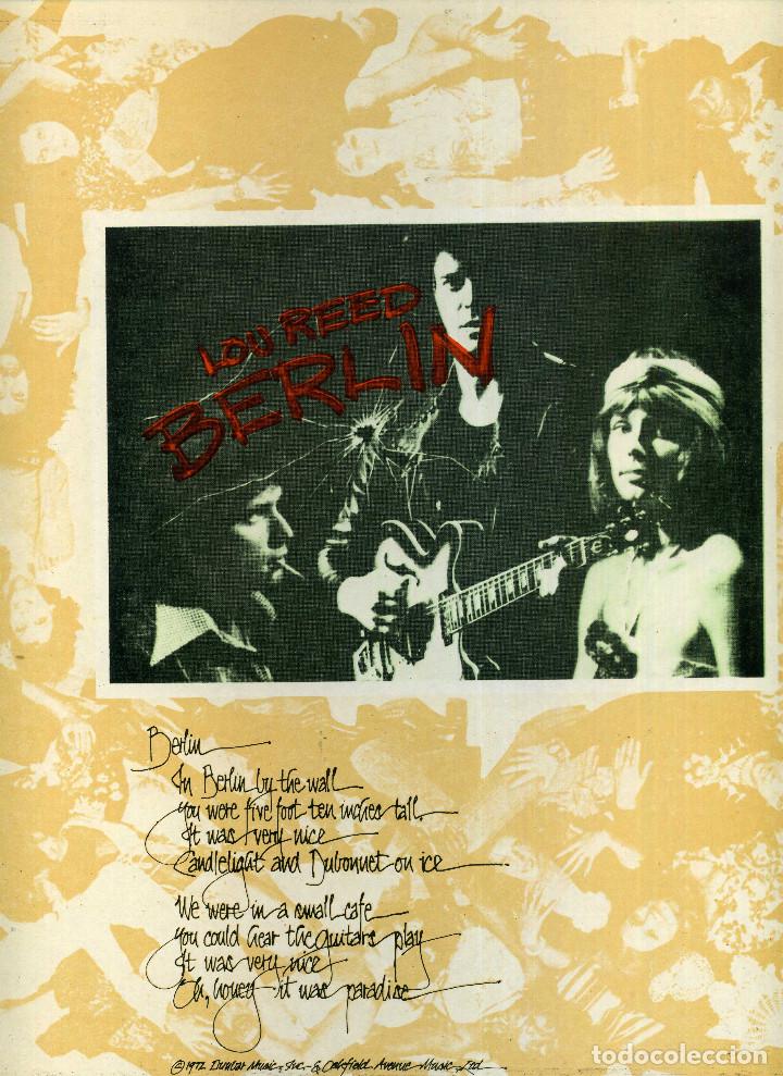 Discos de vinilo: LOU REED - BERLIN - Foto 2