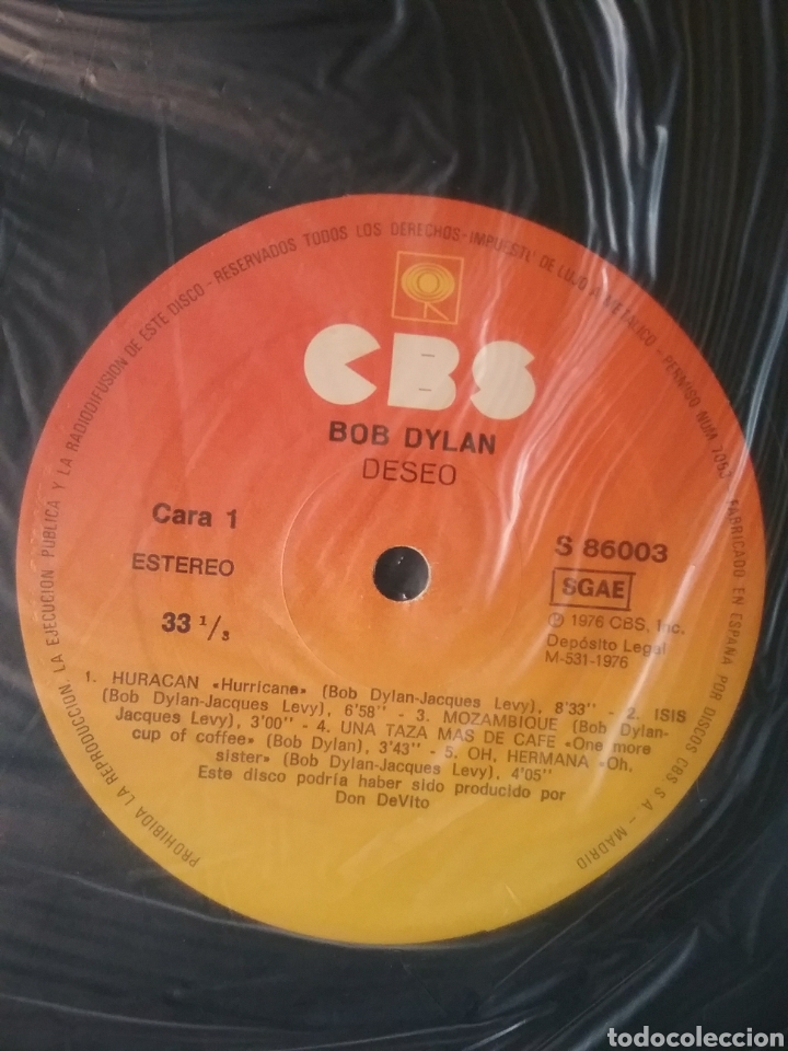 Discos de vinilo: BOB DYLAN Copia Original Spain 1976 CBS con insertos.Nuevo - Foto 7