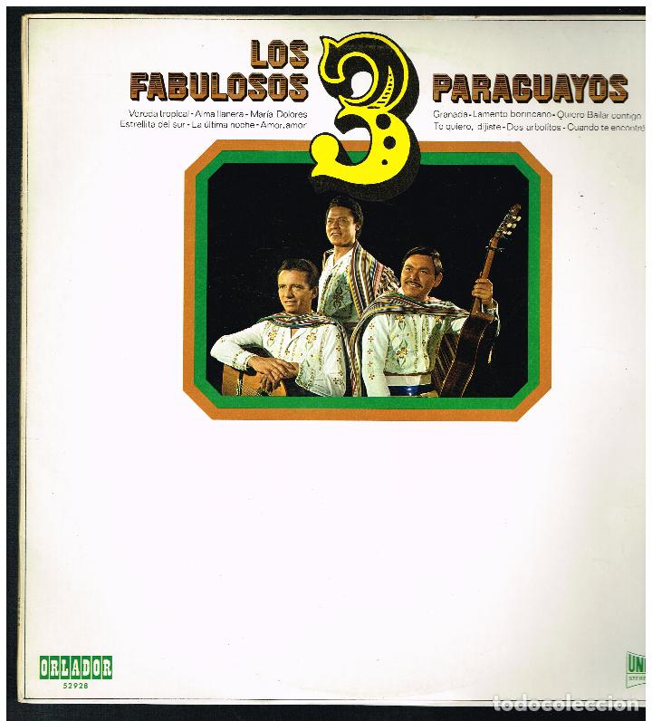 Disques de vinyle: LOS FABULOSOS TRES PARAGUAYOS - LP 1971