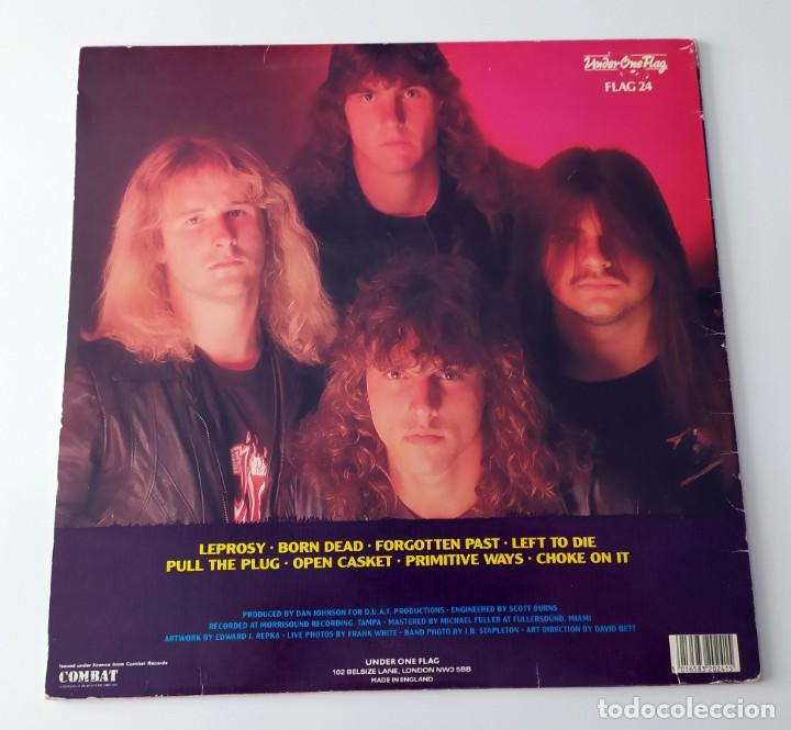 Discos de vinilo: LP DEATH - LEPROSY (1988) - Foto 2