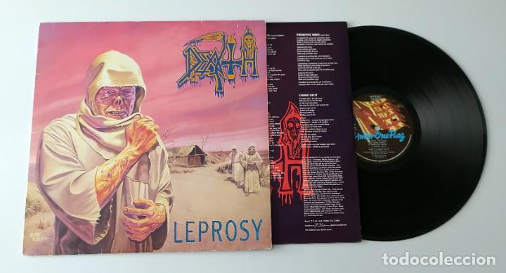 Discos de vinilo: LP DEATH - LEPROSY (1988) - Foto 3