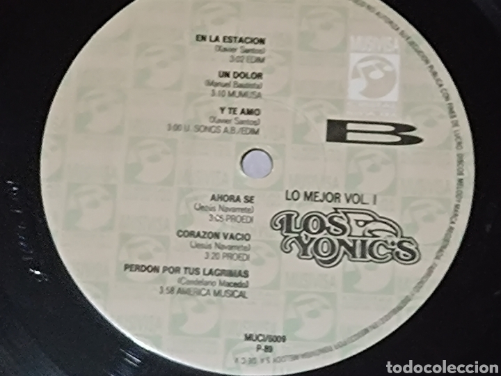 Discos de vinilo: Los Yonics -Lo mejor vol 1- - Foto 6