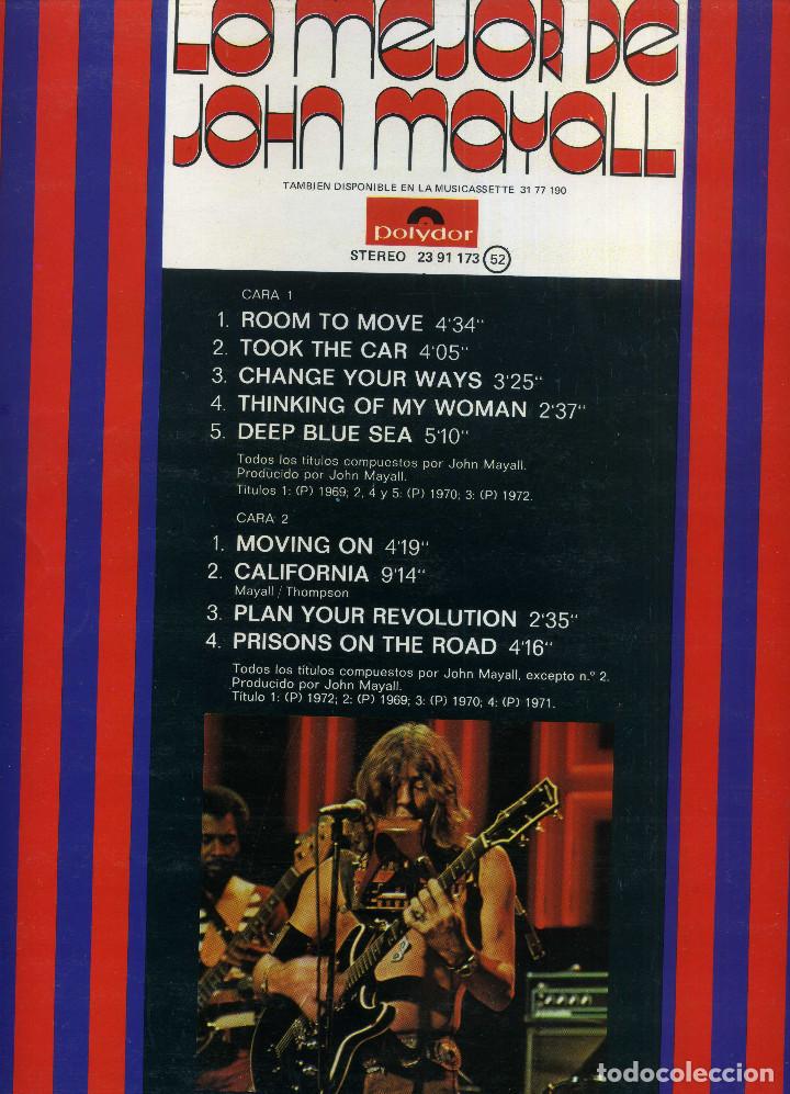 Discos de vinilo: JOHN MAYAL - LO MEJOR - Foto 3