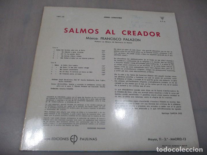 Discos de vinilo: E. PALAZ&Oacute;N Salmos al creador DI3204 - Foto 2