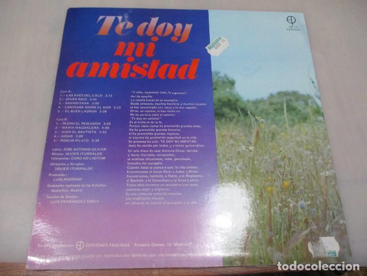 Discos de vinilo: TE DOY MI AMISTAD DI3205 - Foto 2