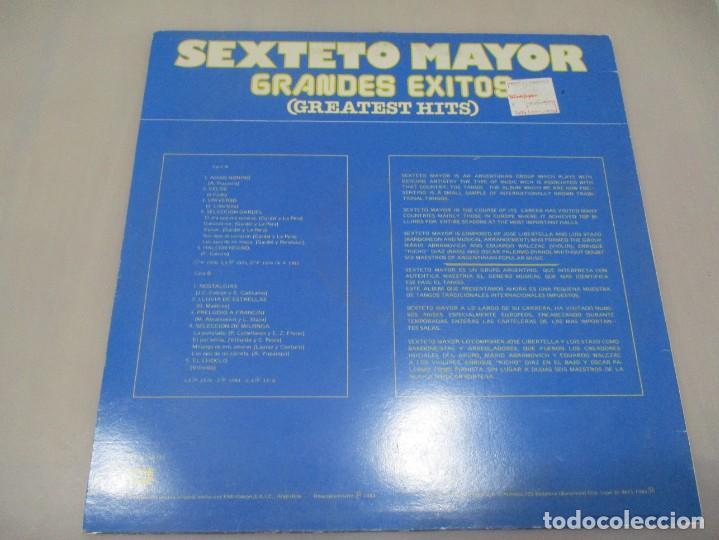 Discos de vinilo: SEXTETO MAYOR Grandes &eacute;xitos (Greatest Hits) DI3221 - Foto 2