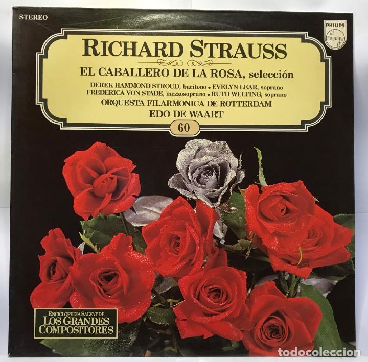 Discos de vinilo: ENCICLOPEDIA SALVAT &rdquo;LOS GRANDES COMPOSITORES&rdquo; LP N&ordm; 60 - El Caballero De La Rosa