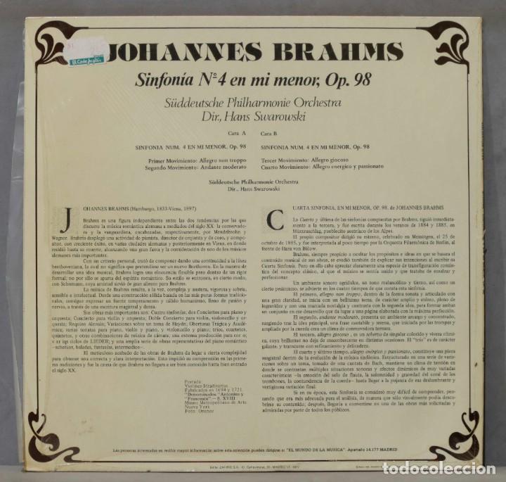 Discos de vinilo: LP. BRAHMS. COLECCION RTVE. 56 - Foto 2